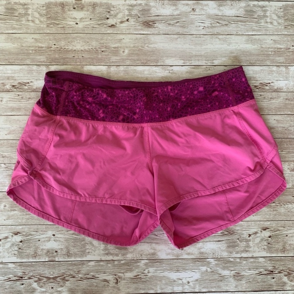 Lululemon Pink Run Speed Shorts Size 6